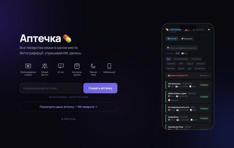 Аптечка — домашняя аптечка онлайн